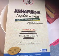 Annapurna Nepalese Kitchen - Accommodation in Brisbane