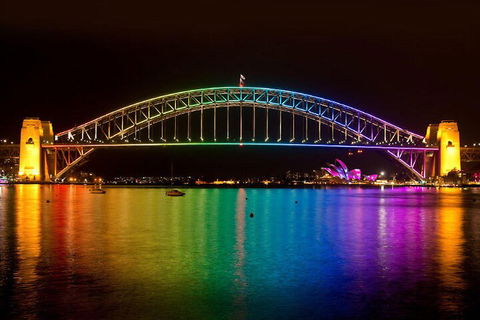 Vivid 90-Minute Sydney Harbour Small Group Catamaran Cruise - Accommodation in Brisbane 3
