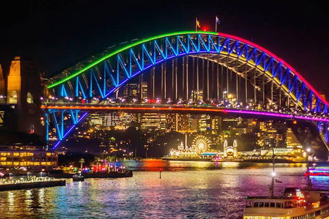 Vivid 90-Minute Sydney Harbour Intimate Catamaran Cruise With Canapes - Accommodation in Brisbane 0